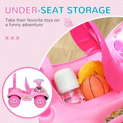 Toddler Push Car with Horn, Lights and Music