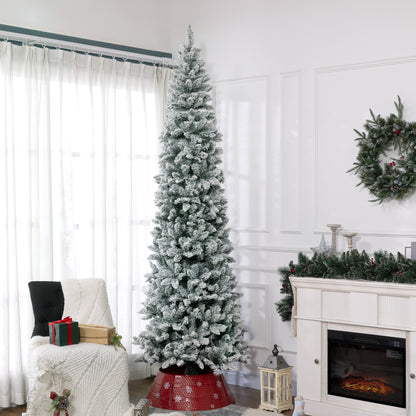 Árbol de Navidad de lápiz flocado