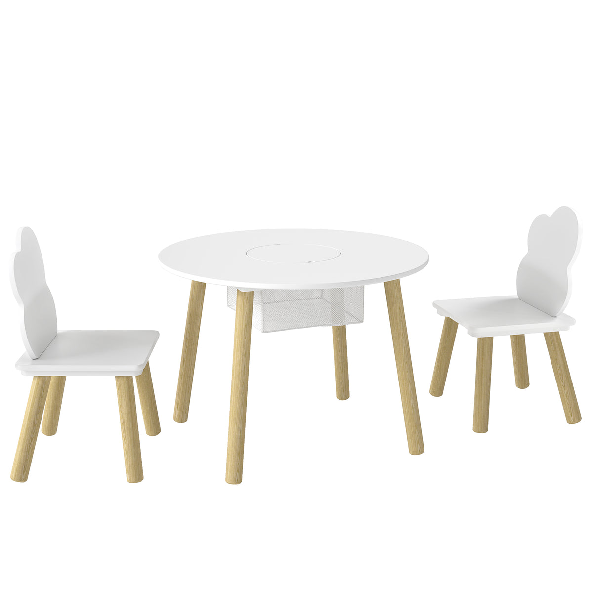 Kids Table and Cloud Chairs Set — Set of 3