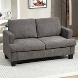 2-Seater Chenille Loveseat Sofa with Washable Cushions