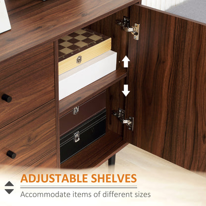 Rustic kitchen storage sideboard buffet cabinet