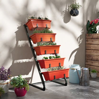 5-Tier Vertical Garden Planter with 5 Boxes
