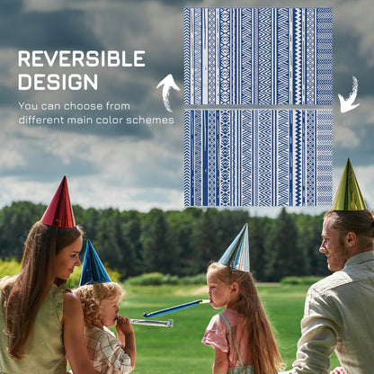 Reversible Outdoor Rug for Patio and Camping