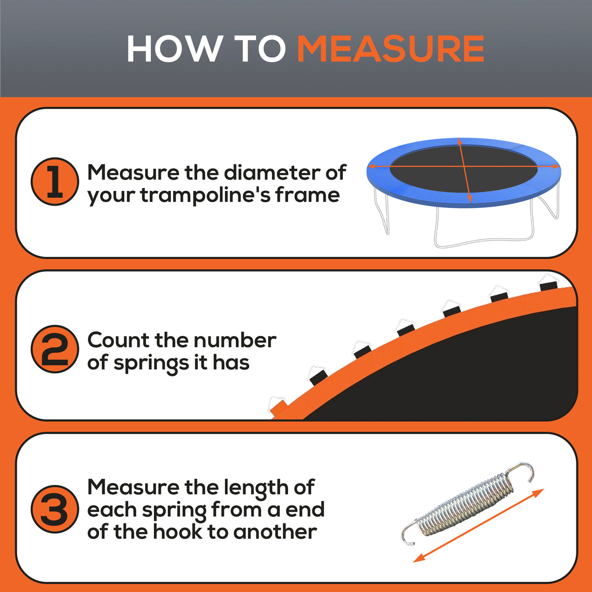 Replacement Trampoline Mat 12 ft, 72 V-Hooks