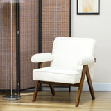 Accent Armchair Corduroy Thick Cushion