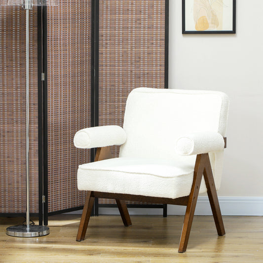Accent Armchair Corduroy Thick Cushion
