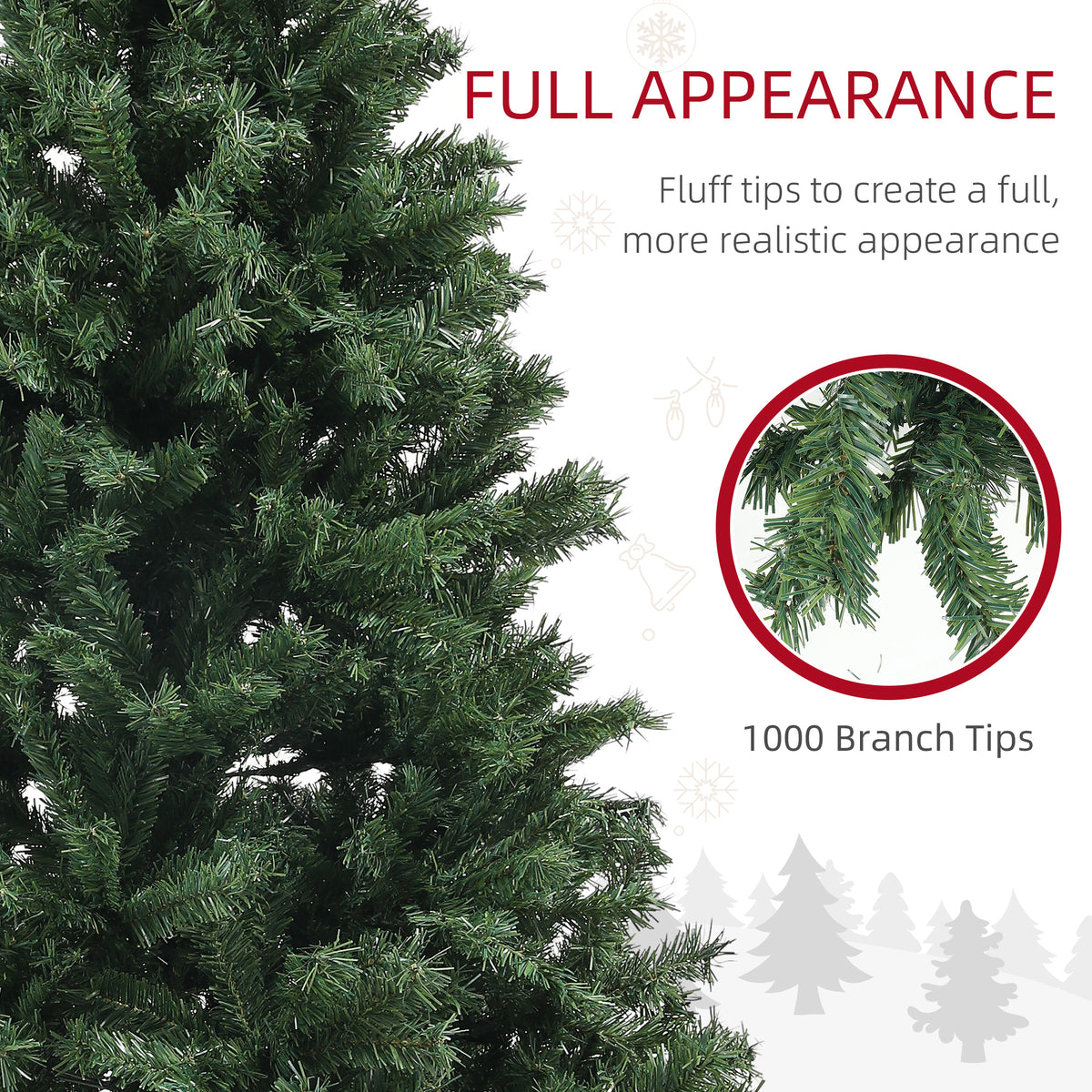 Artificial Christmas Tree Auto Open 180 cm