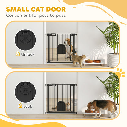 Pet Safety Gate with Walk-Through Door