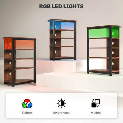 ਸਟੋਰੇਜ ਵਾਲਾ LED ਕਾਰਨਰ ਟੀਵੀ ਯੂਨਿਟ