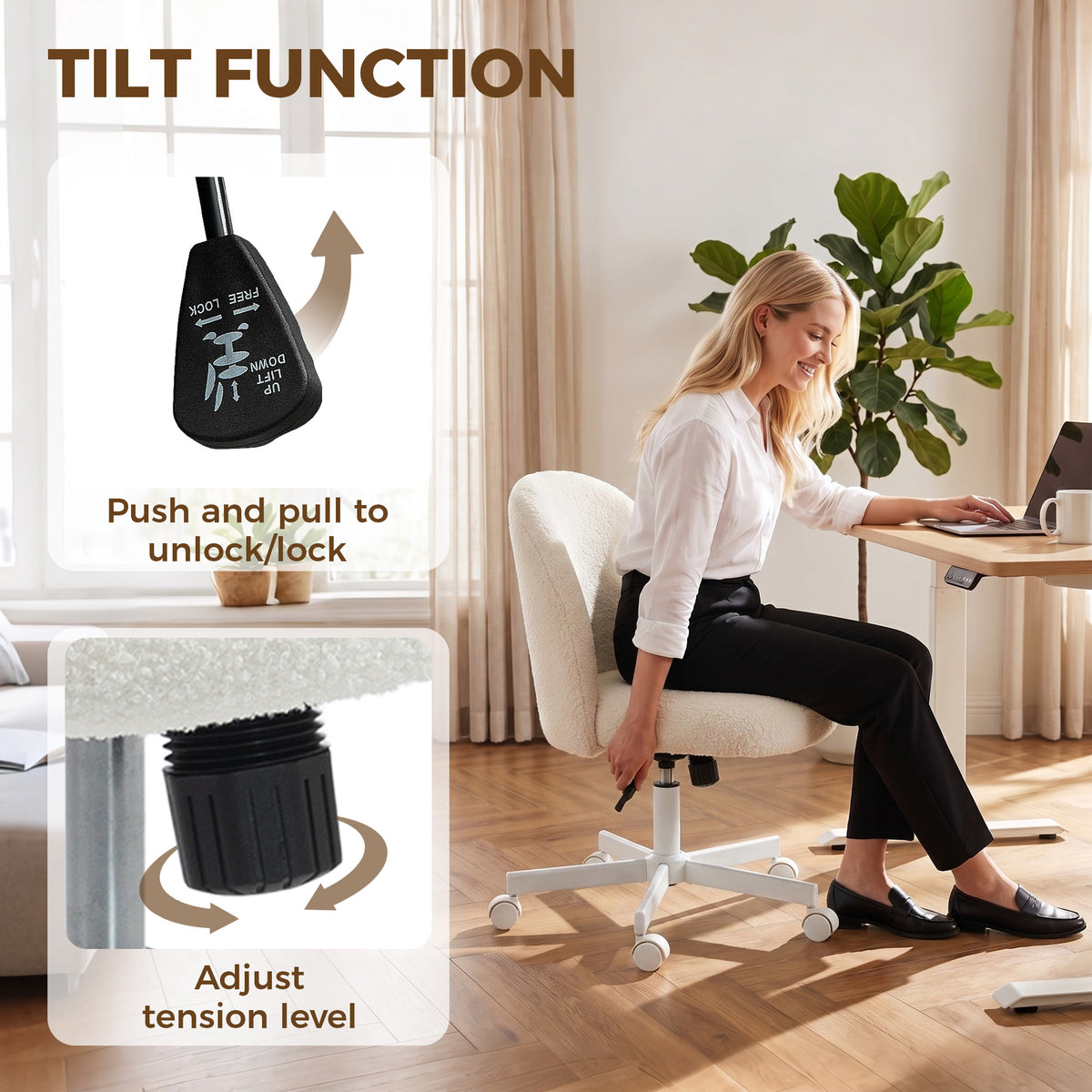 Sherpa Swivel Office Desk Chair