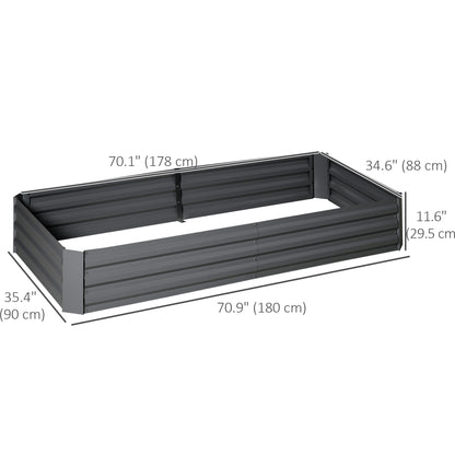 Jardinera elevada de 180 cm con 2 jaulas para tomates