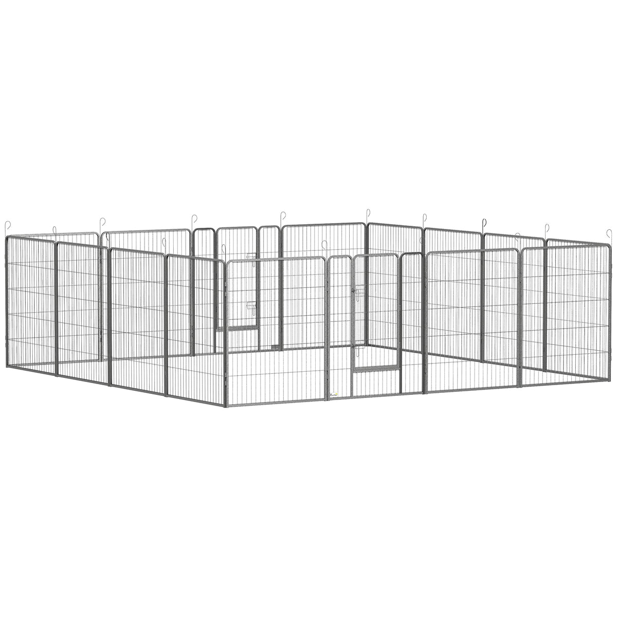 Parque para perros de 16 paneles resistente — 99 cm