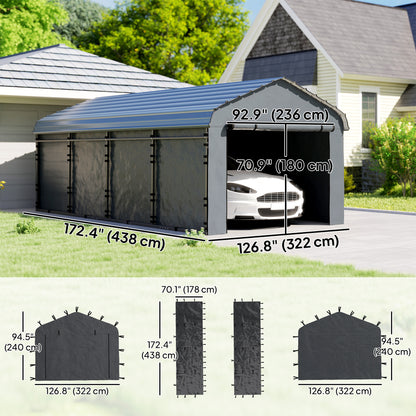Carport Replacement Sidewall Set 10' x 15'