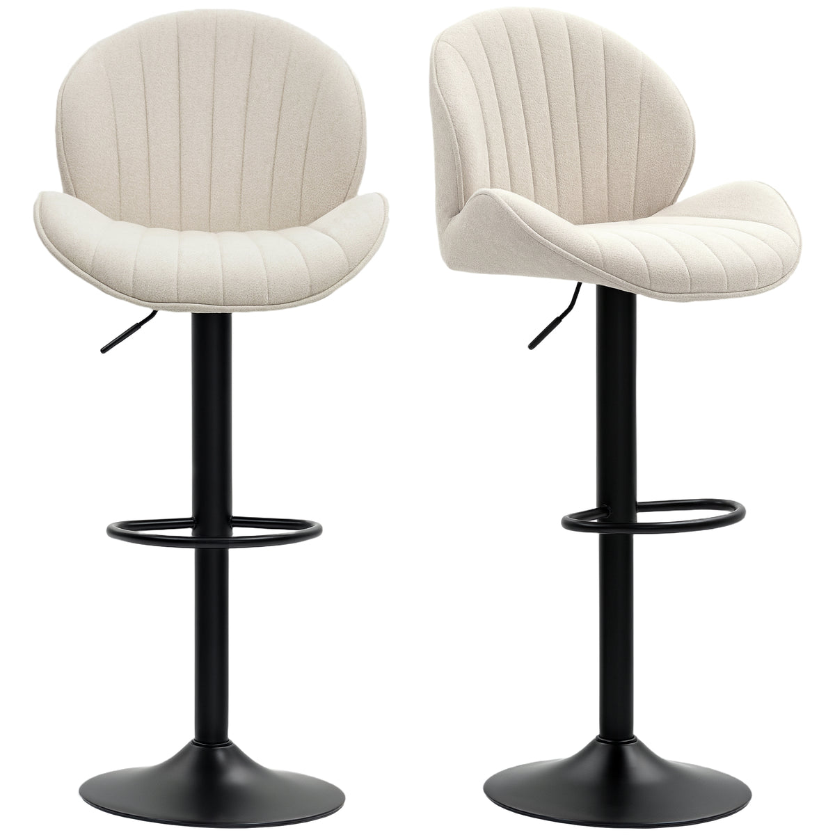 Swivel Bar Stools Adjustable Height Set of 2