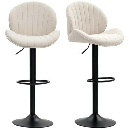 Swivel Bar Stools Adjustable Height Set of 2