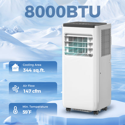 Aire acondicionado portátil 8000 BTU 4 en 1 WiFi