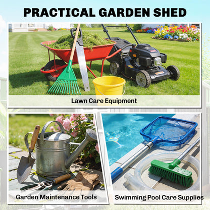 Lean-to Garden Shed 4x5 with Lockable Window