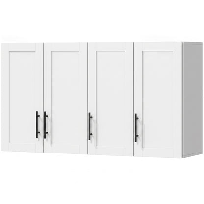 Wall-Mounted Bathroom Cabinet 3-Door White
