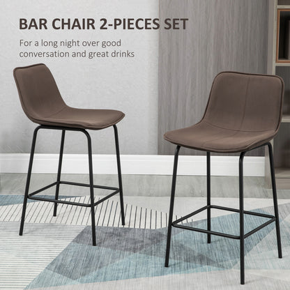 Upholstered counter height bar stools set of 2