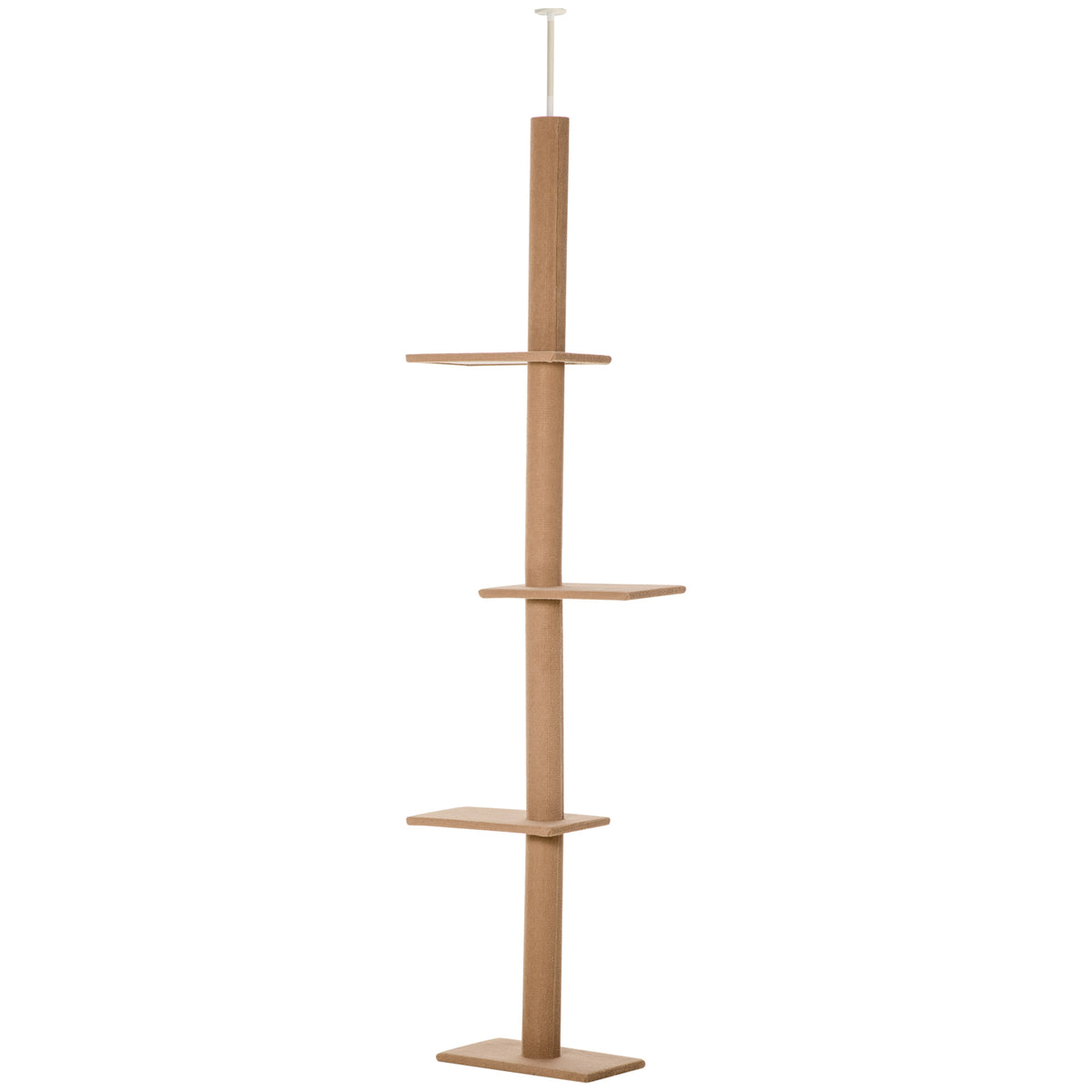 Árbol para gatos ajustable de suelo a techo de 4 niveles