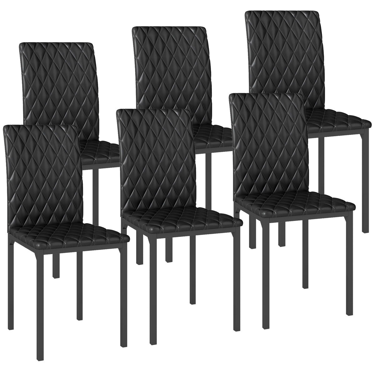 Juego de 6 sillas de comedor tapizadas