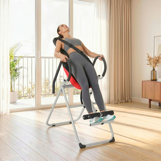 Heavy-Duty Folding Inversion Table with Adjustable Ankle Lock