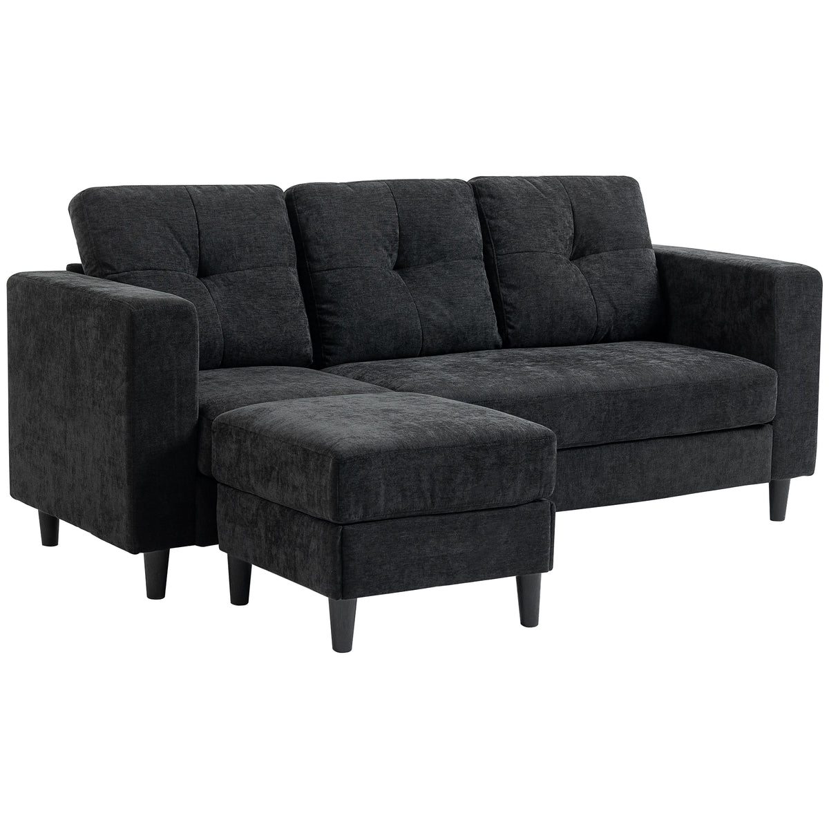 L-Shaped Sectional Sofa with Reversible Chaise
