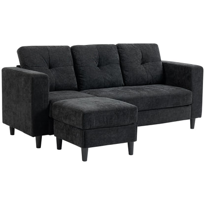 L-Shaped Sectional Sofa with Reversible Chaise