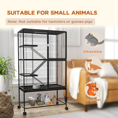 Rolling 4-Tier Small Animal Cage
