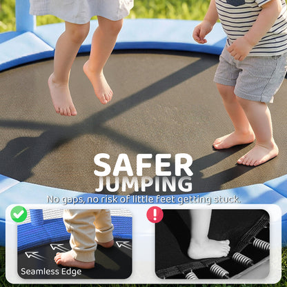 Kids Trampoline 55 in. with Safety Enclosure Net