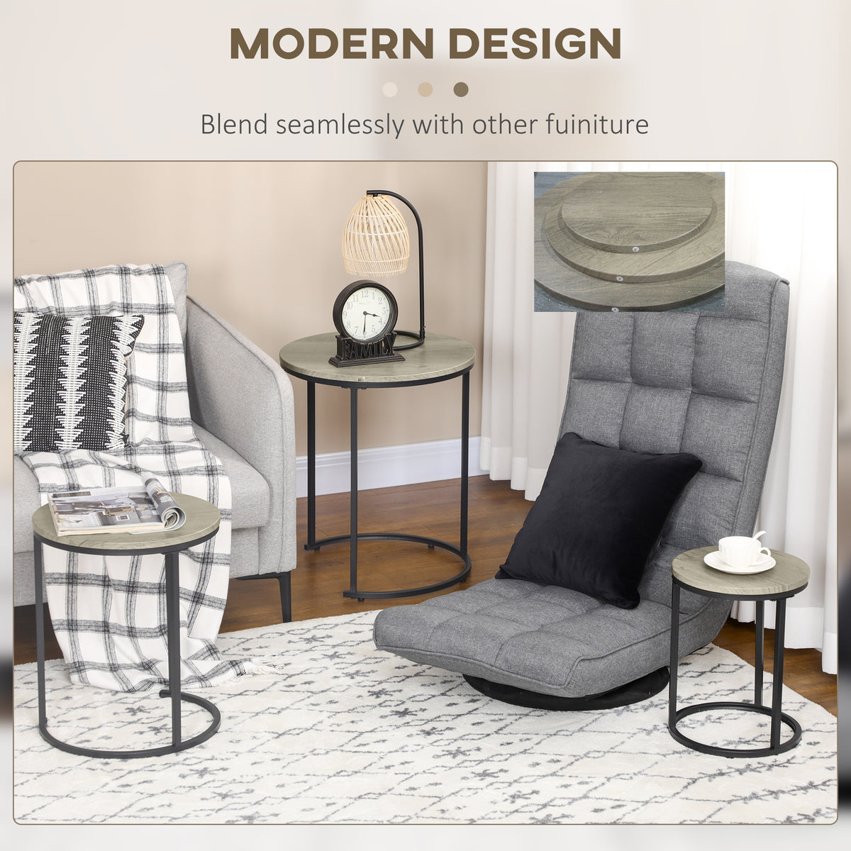 Modern nesting tables — Set of 3