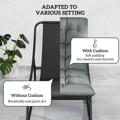 Outdoor Rocking Chair Breathable Mesh Steel Frame