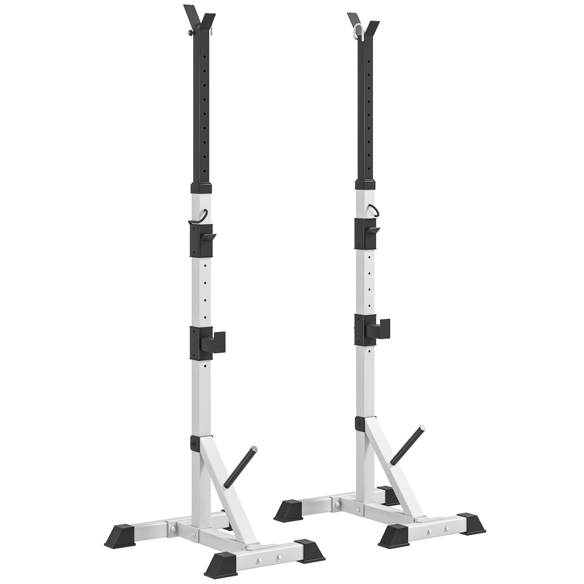 Soporte para sentadillas ajustable, robustez de acero — Lote de 2