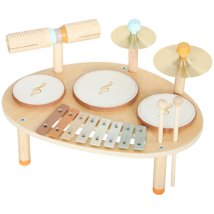 4-in-1 Toddler Wood Music Station