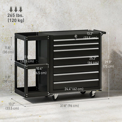 7-drawer rolling tool chest