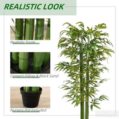 Artificial Bamboo Tree in Pot — Green