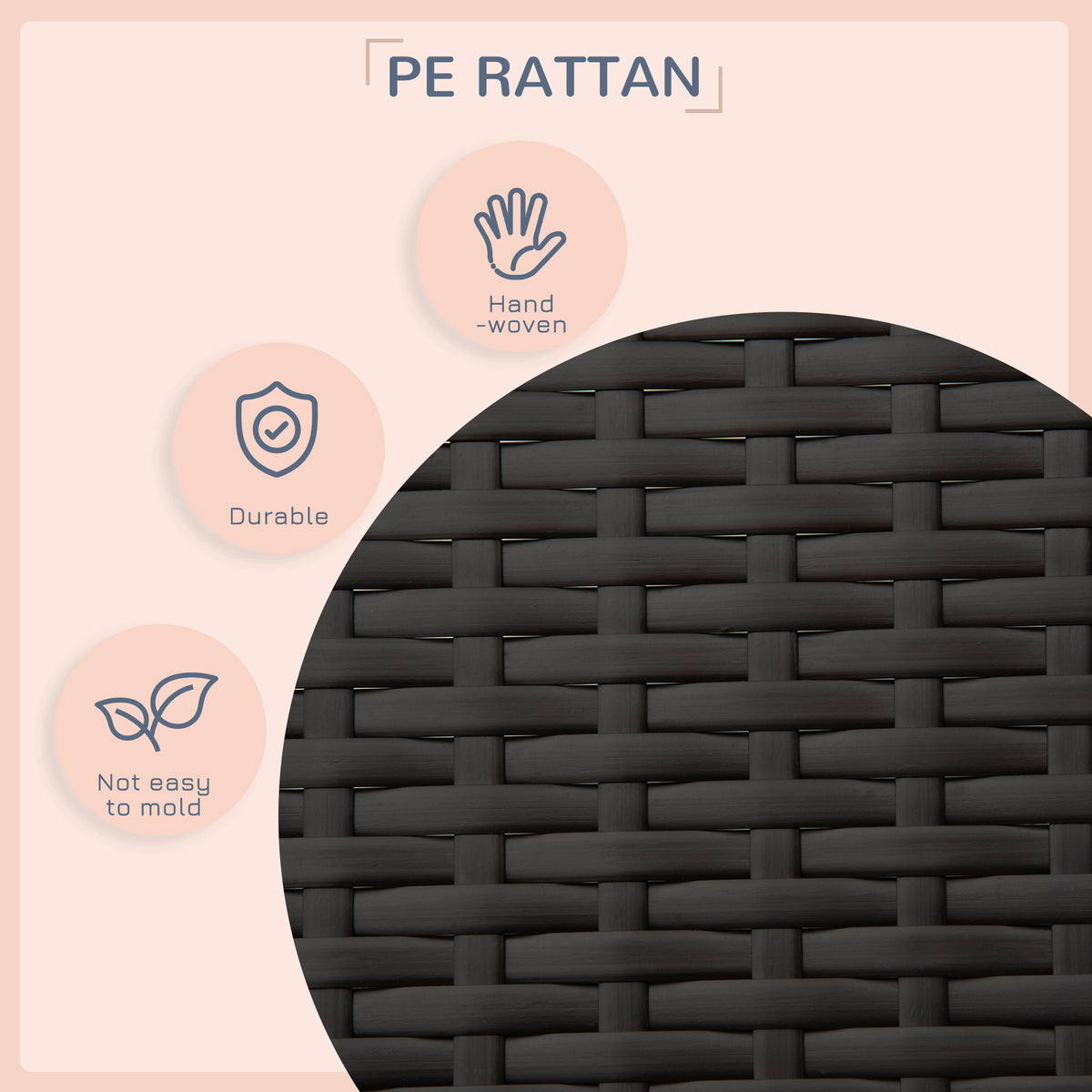 Elevated Rattan Dog House with Canopy Shelter
