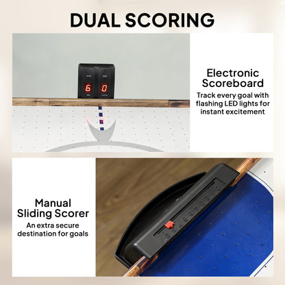 Arcade Air Hockey Table with LED Scoreboard 61 in