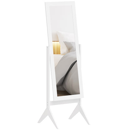 Full length standing mirror with tilt