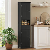 Narrow Bathroom Cabinet with Drawer and Adjustable Shelves