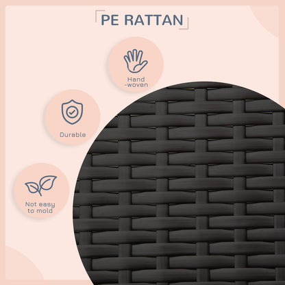 Elevated Rattan Dog House with Canopy Shelter