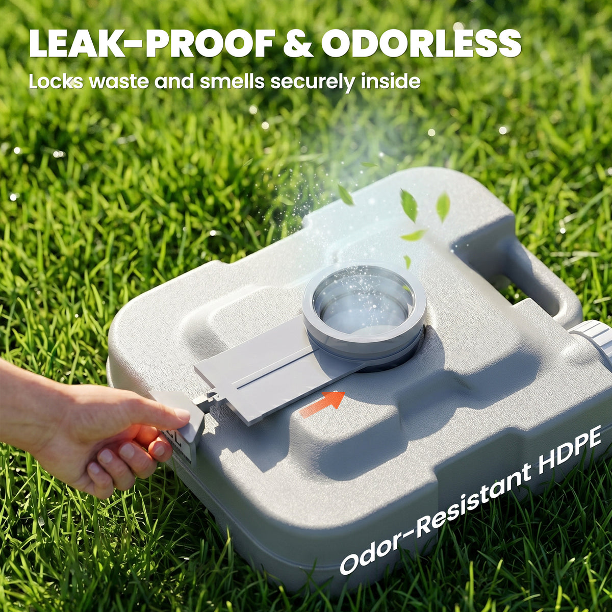 Portable Camping Toilet with 10 L Waste Tank