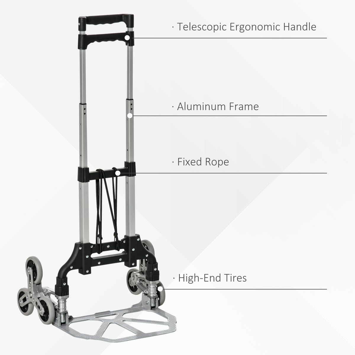 6-Wheel Folding Stair Climber Hand Truck