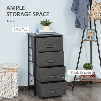 Linen drawer tower storage dresser with 4 drawers