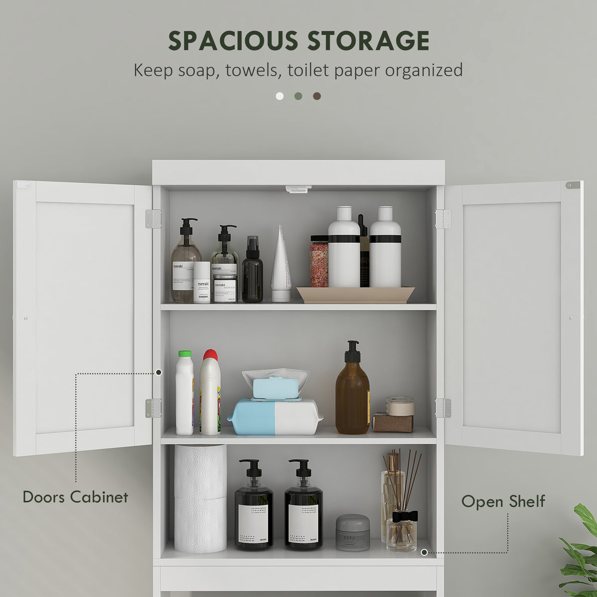 Mueble de almacenamiento para baño sobre el inodoro