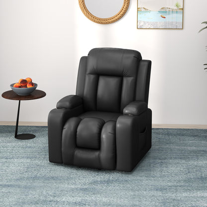 Sillón reclinable y elevador eléctrico de cuero sintético