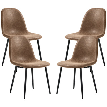 Retro Dining Room Chairs Set of 4