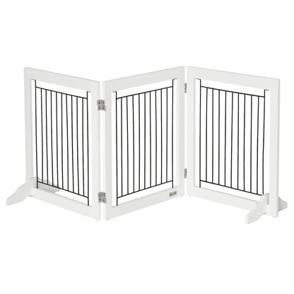 Freestanding Folding 3-Panel Pet Gate