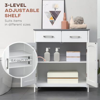 Mueble de baño sobre patas con cajones