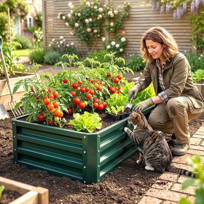 Galvanized Raised Garden Bed 4' x 2' x 1'